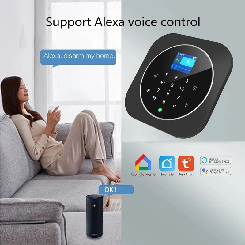 Tuya Smart GSM Wifi Alarm System for Home Wireless Security Alarm Kit Door Open Motion Sensor Smart Life App Control