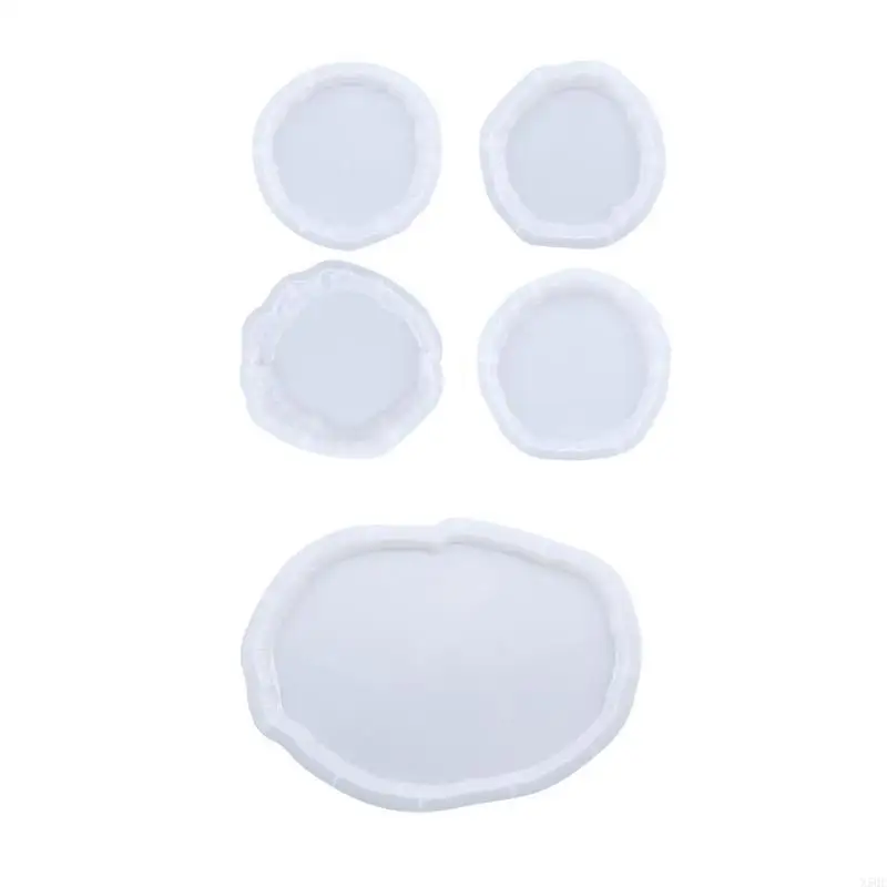 

Silicone Large Tray Mold Irregular Oval/Round Epoxy Resin Casting Mould for Resin Art Supplies Home Office Decor