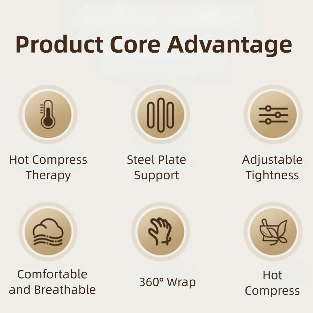 

Портативная электрическая повязка на запястье с подогревом, поддержка запястья, массажная лента на запястье с большим пальцем, практичная питание от USB
