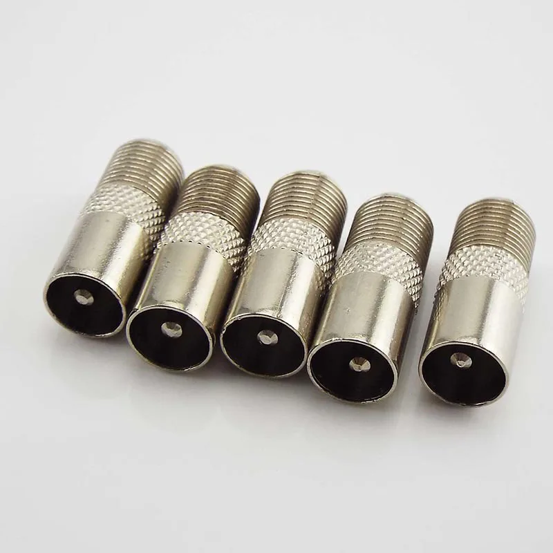 Aerial Male Adapter F Female To TV Male Converter Satellite Coax Connector Data Sync TV Coaxial Plug High Quality Usef q1