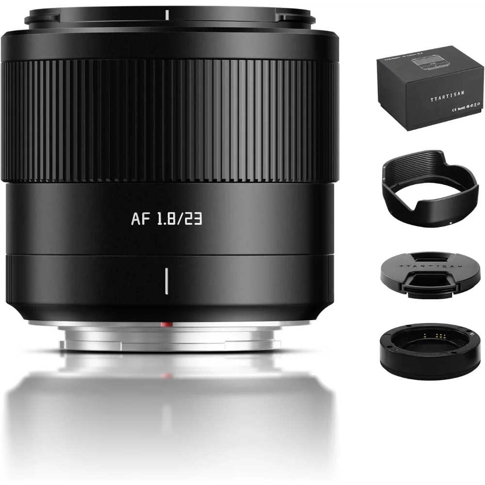 TTARTISAN 23mm F1.8 AF APS-C Lens voor Fuji X Sony E Mount camera's X-A1 X-A10 X-A2 X-A3 X-A5 X-A7 X-M1 X-M5 X-H1 X-H2 X-H2S