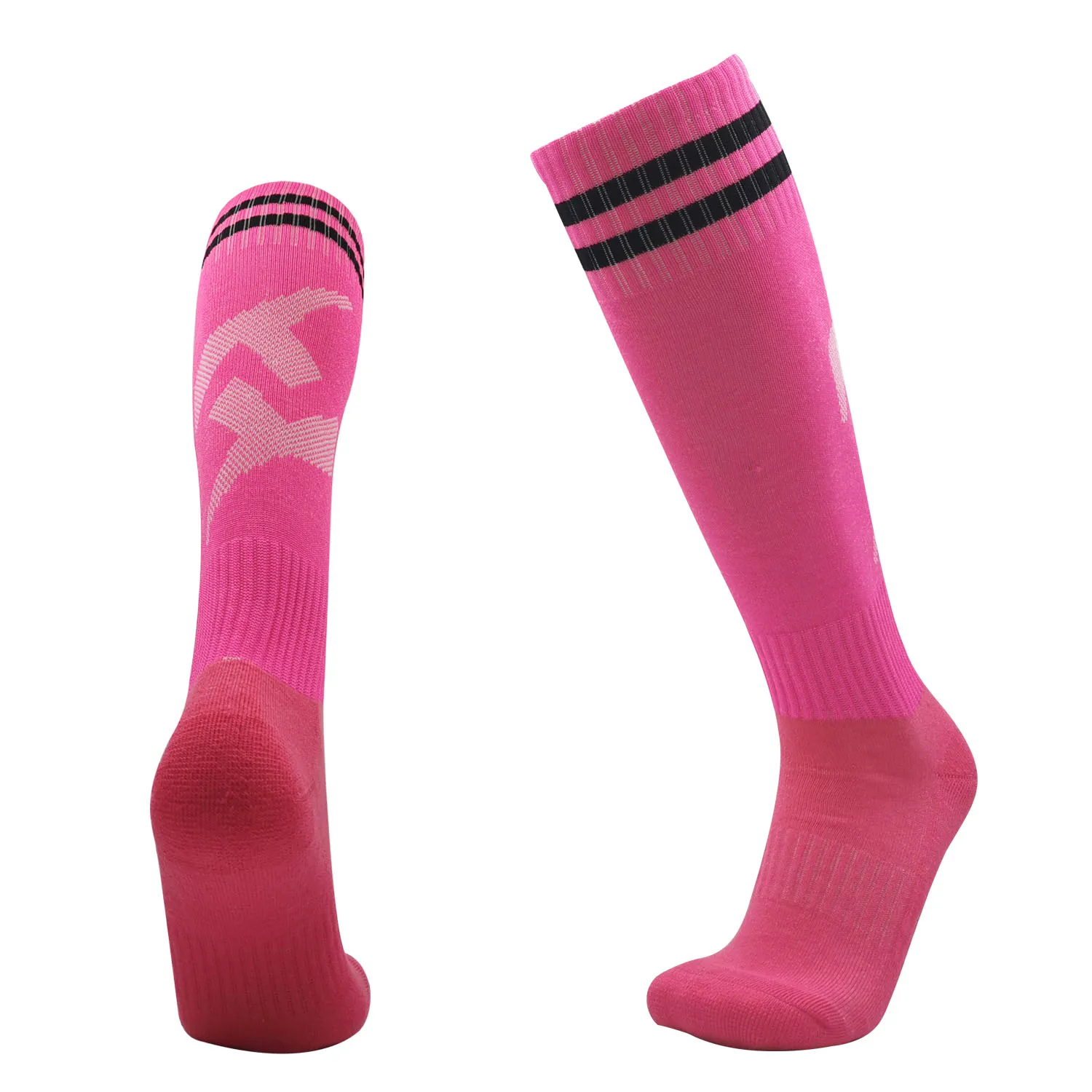 Fußball Socken Hohe Qualität Lange Röhre Knie Baumwolle Kinder Legging Strümpfe Fußball Baseball Laufen Sport Erwachsene Kinder Socken – Detail 18