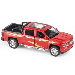 Chevrolet Silverado Pickup Truck Kids Toys 1:32 Alloy Car Model CheZhi Simulation Exquisite Diecasts Toy Vehicles Birthday Gifts