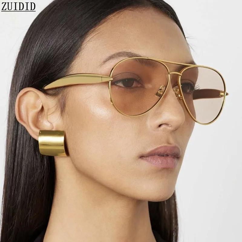 

2025 Oversized Sunglasses Women Trendy Designer Oval Fashion Glasses Vintage Lentes De Sol Mujer Lunette Soleil Femme Zonnebril