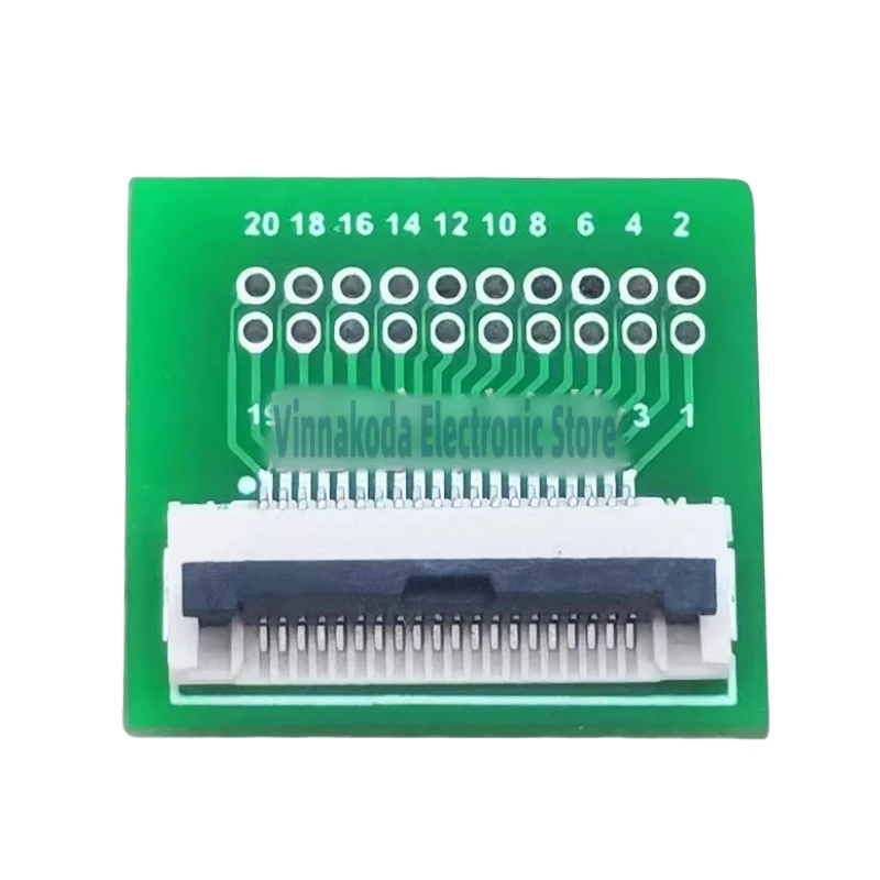 Fpc-20p 0.5socket conversion test board FPC/ FFC-0.5mm to 1.27mm-DIP in-line flexible cable conversion board