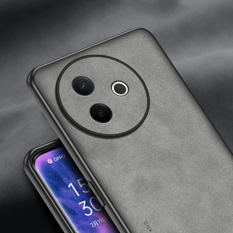 럭셔리 양가죽 실리콘 PU 가죽 VIVO Y300i 소프트 백 커버, vivo Y300 Pro Y300Pro용 케이스