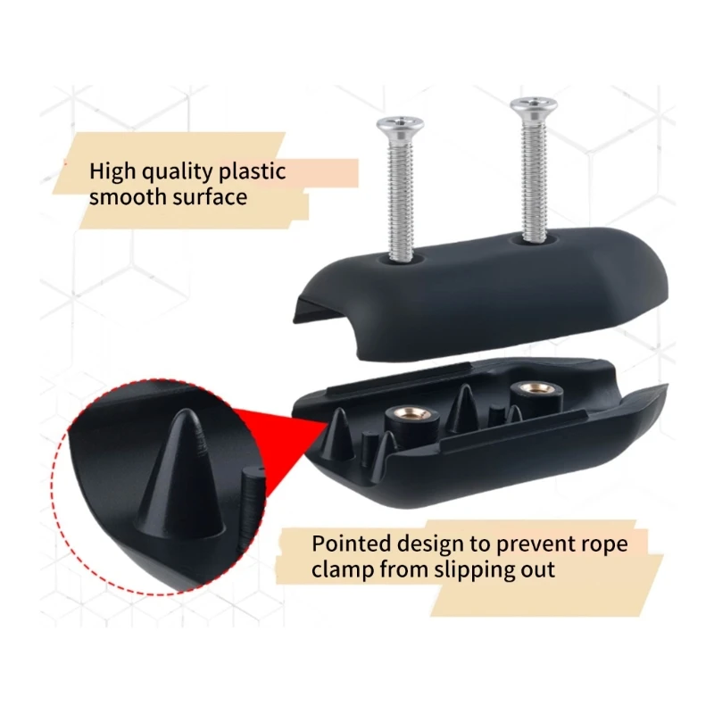 4pcs Nylons Rope Clip Regulable Cord Clamps Tightening Fasteners Rope Tool Quickly Release Rope Fastener JOME