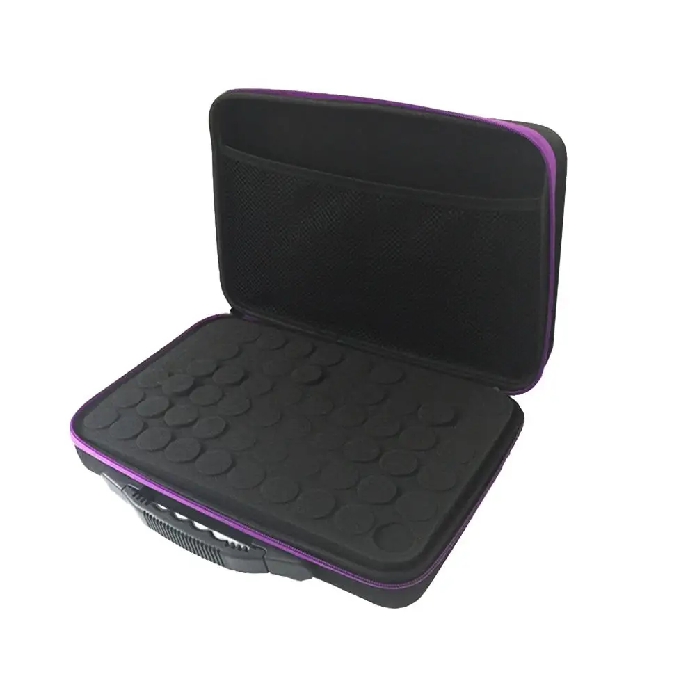 60 Bottles Essential Oil Storage Bag Shockproof Drop Essential Oil Storage Box Proof Travel Organizer for Makeup Brushes