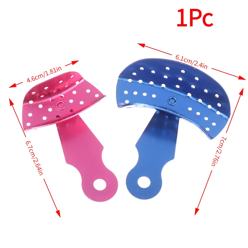 ＆Dental Impression Tray Rotatable Adjustable Aluminum Tray Adult/child Autoclavable Impression Perforated Trays Oral Teeth Tools