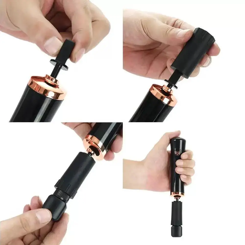 Coctelera de pegamento para extensiones de pestañas, coctelera eléctrica para laca de uñas, coctelera eléctrica que ahorra tiempo, herramienta manos libres, pegamento para uñas Pol D3I3