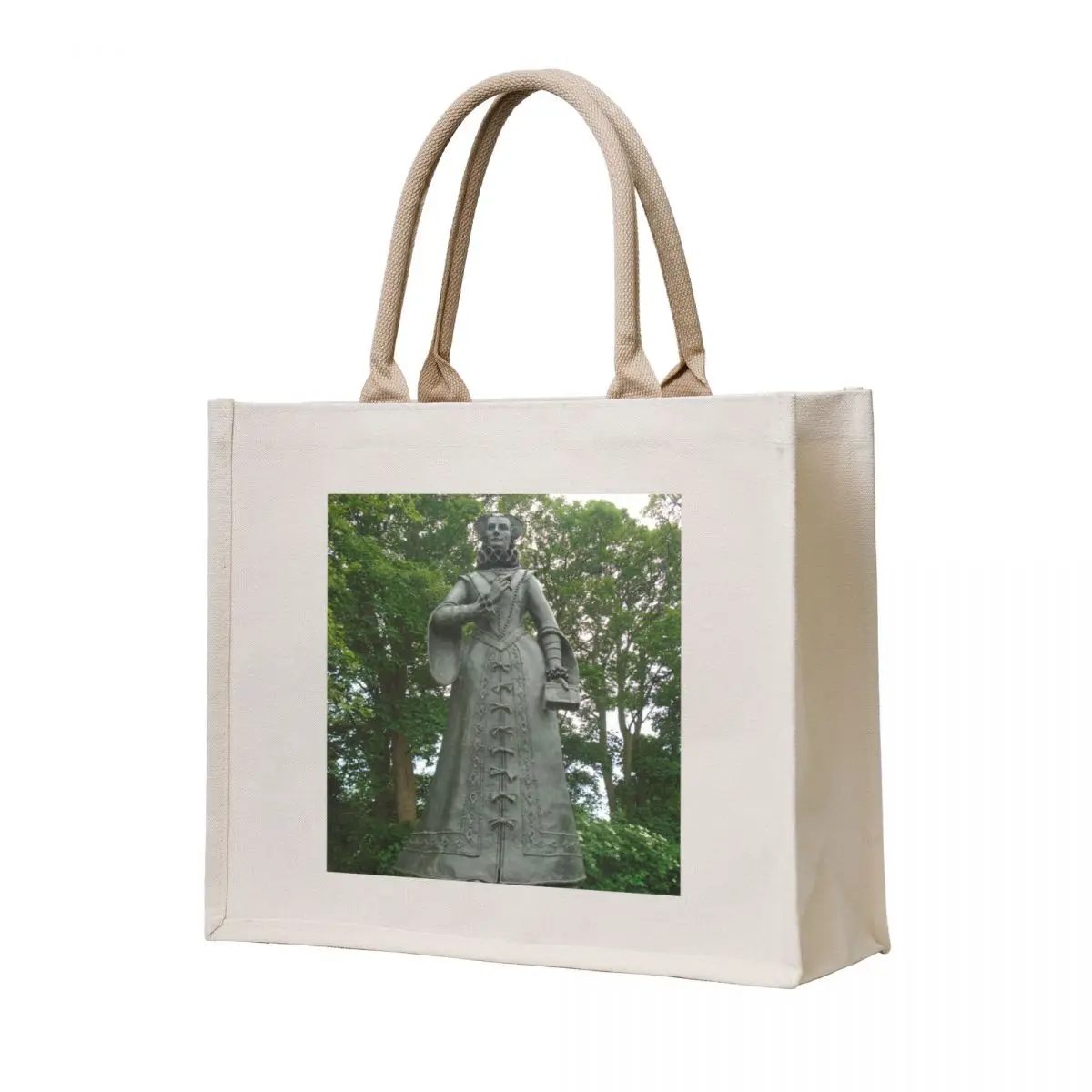 

Statue of Mary Queen of Scots at Linlithgow Place, Scotland Tote Bag custom tote bag bag for beach Cloth bags