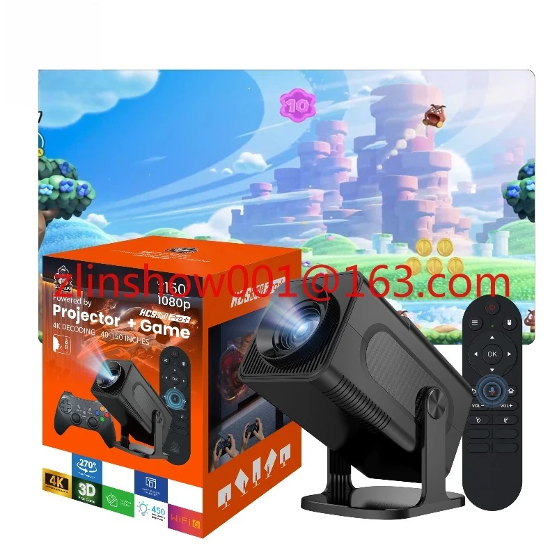 + Android 4K проектор для видеоигр 64 ГБ 28000 + ретро классические игры декодирование портативный со светодиодной лампой игровой проектор