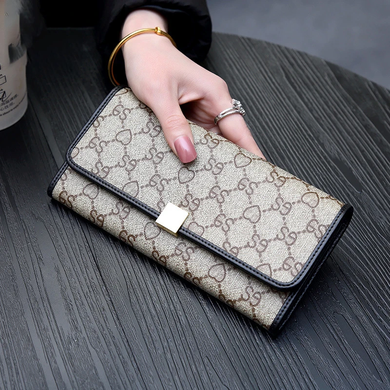 Purse for Women Luxury Genuine Leather New Fashion Credit Card Holder Organizer Wallet for Lady