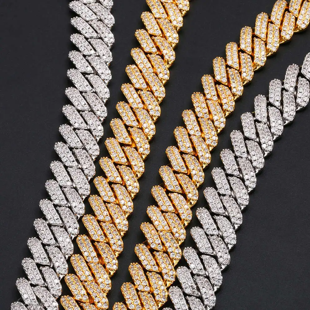 Sell Drop Shipping Iced Out Cuban Link Vvs Diamond Hip Hop 8mm 10mm Moissanite Cuban Chain