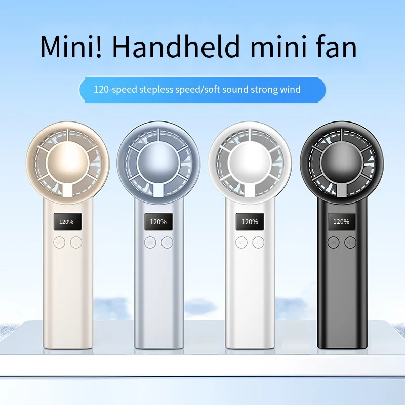 Handheld mini fan, powerful 400mAh wind speed, convenient USB charging, suitable for travel, outdoor activities, and summer