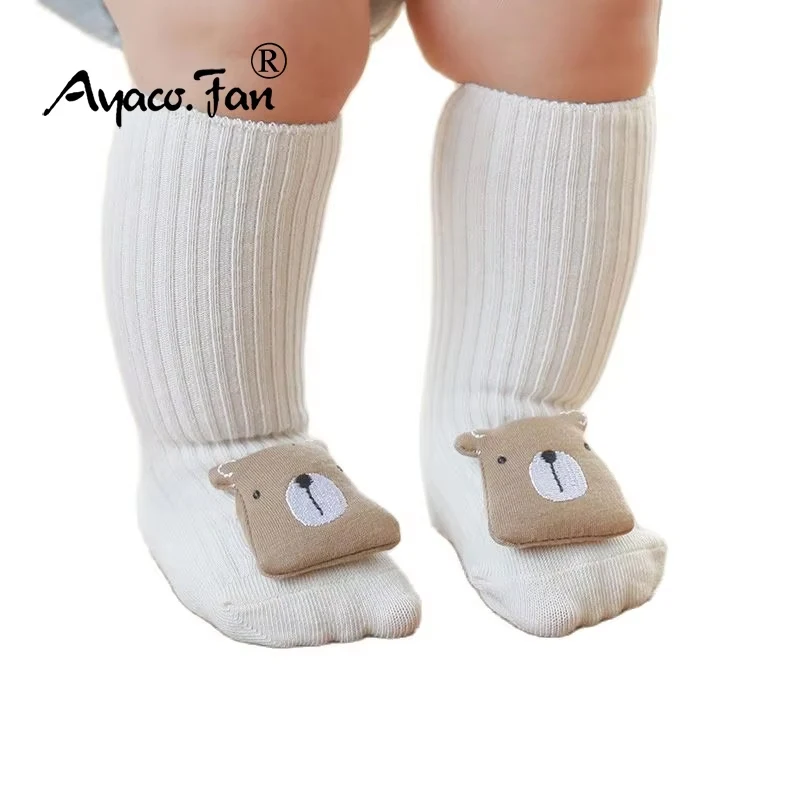 

Toddler Kids Socks Newborn Baby Prewalker Stretchy Exquisite Cotton Winter Autumn Girl Infant Boy Soft Cartoon Doll Sock 0-3Y