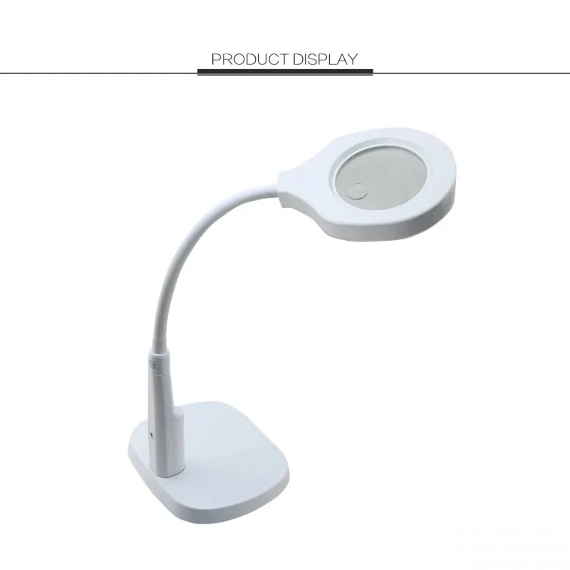 Desktop magnifying glass with LED light, reading beauty repair mobile phone maintenance inspection, super bright desk lamp 9145
