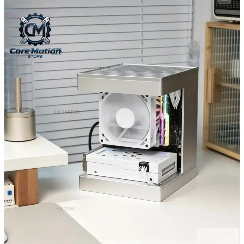 Aluminum Alloy S1 Mini Case, ITX Small Form Factor PC Chassis with Sea View Design