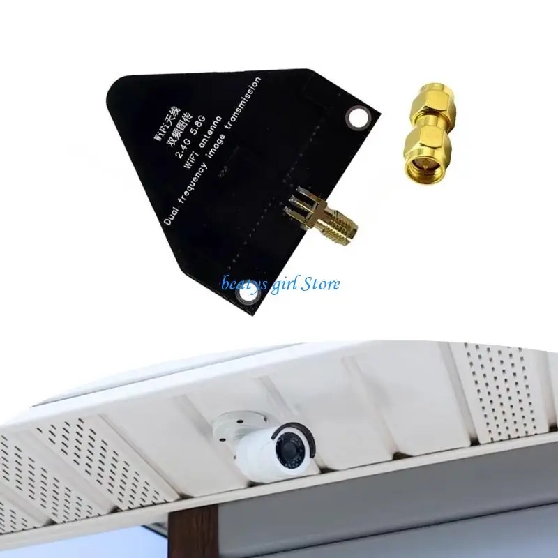 C7AB AMA-K Connector Double Band WiFi Antennas 2.4G/5.8G Double Frequency Images Transmission Surveying Antennas Linear