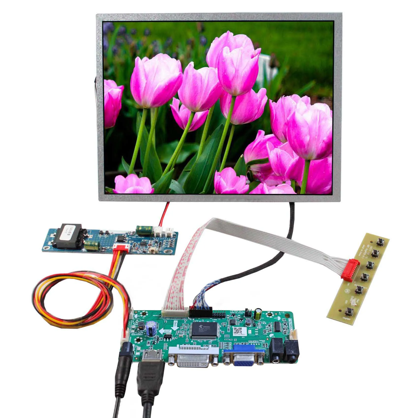 

Custom Tft Display M.Nt68676 Lcd Controller Driver Board 10.4'' Digital Signage Display 1024X768 1300Nit High Brightness Display