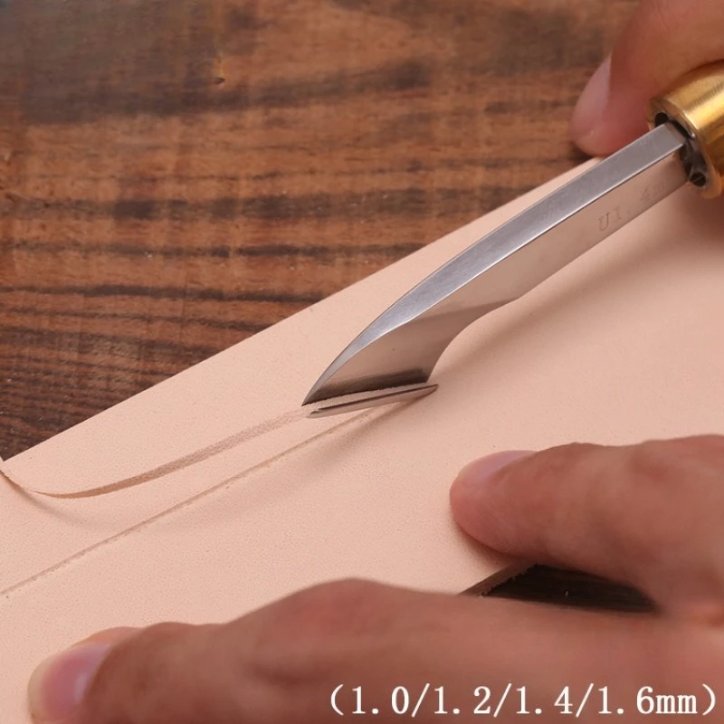 Leather High-speed Steel Digging Groove Tool DIY Handmade Wristband Wallet Edge Trimming Leather Craft Groove Digging Trimm Tool