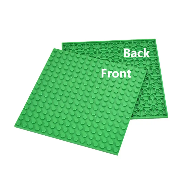 4 Stuks 16X16 Douts Moc Bakstenen Dubbelzijdige Basisplaat Plastic Meerkleurige Basisplaat Compatibel Bouwstenen Speelgoed Voor Kinderen