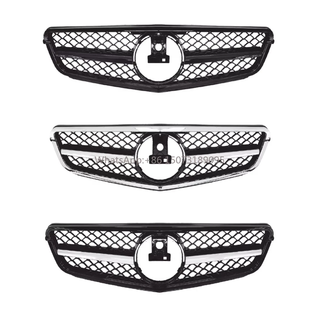 

Матовая черная сотовая передняя решетка в стиле AMG, пластиковые автомобильные детали для Mercedes Benz C Class 2011-2014, авто подходит