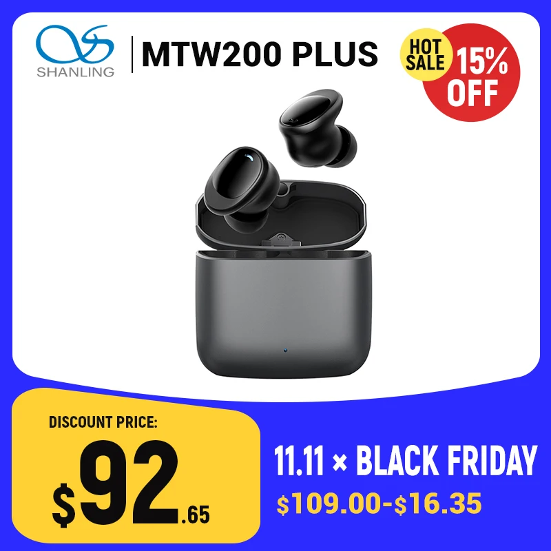 Shanling MTW200 PLUS TWS BT5.3 Wireless Earphone Support aptx Adaptive / aptX / AAC / SBC