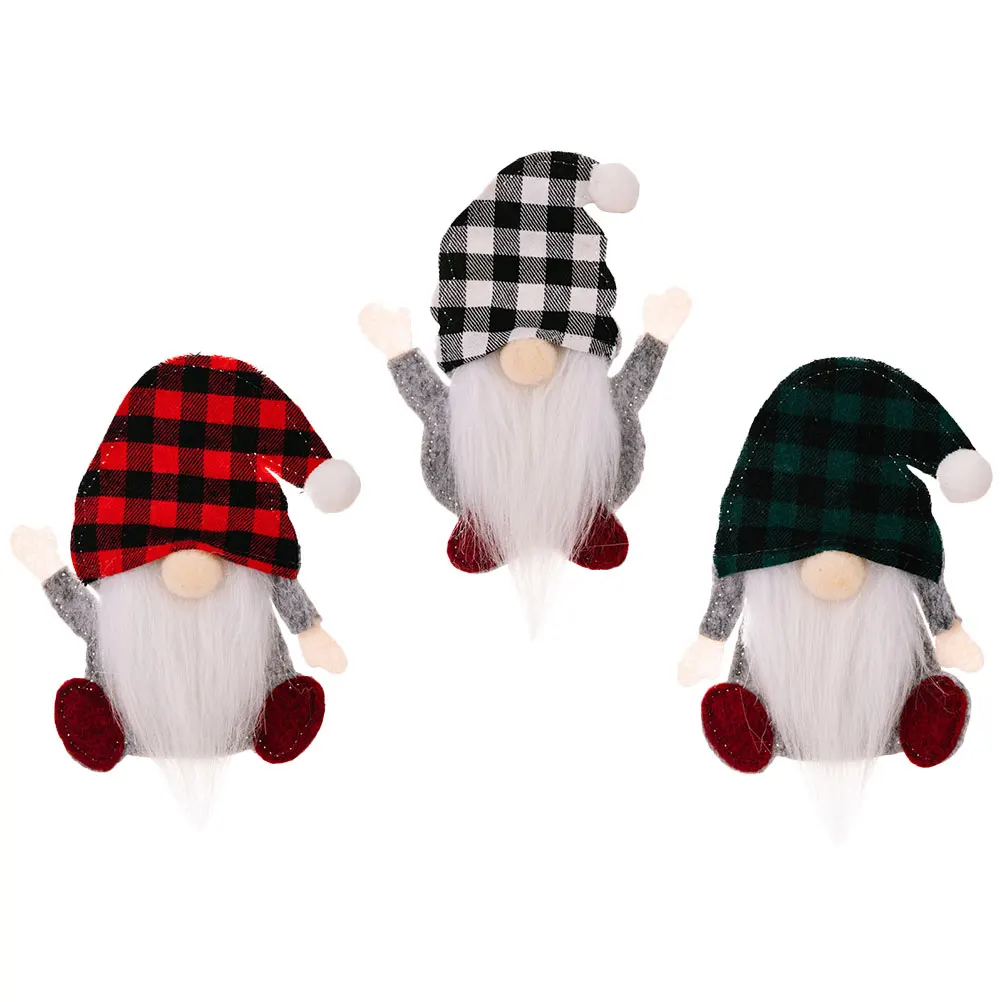 

3pcs Christmas Cutlery Holder Gnome Decorative Protective Covers Silverware Elder Set for Party Table Storage Home Use