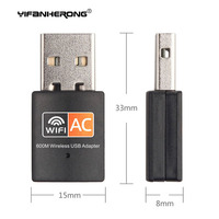 USB Wifi Adapter 600Mbps Wireless Network Card Ethernet Antena Wifi Receiver USB LAN AC Dual Band 2.4G 5GHz for PC Dongle