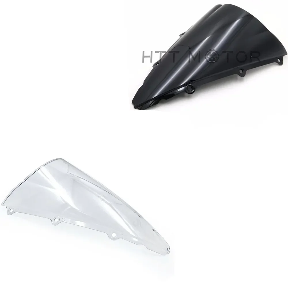 

Motorcycle Parts Windshield Windscreen Double Bubble for Yamaha YZF 1000 R1 2002-2003 Black E1 Clear