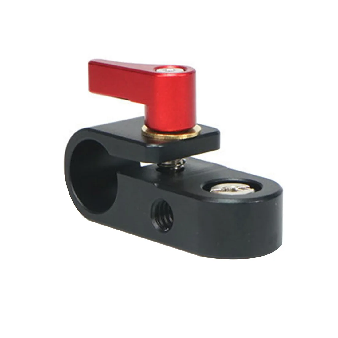 Einzel Rod Clamp 15mm Schiene Stecker Adapter Halterung mit 1/4 "-20 Gewinde Kalten Schuh Halterung für DSLR käfig Rig Mikrofon Licht Halter – Detail 2