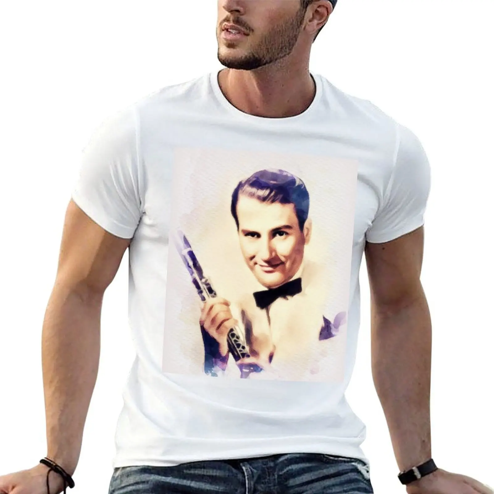 

Футболка Artie Shaw, Music Legend, мужская роскошная мужская футболка, дизайнерская футболка