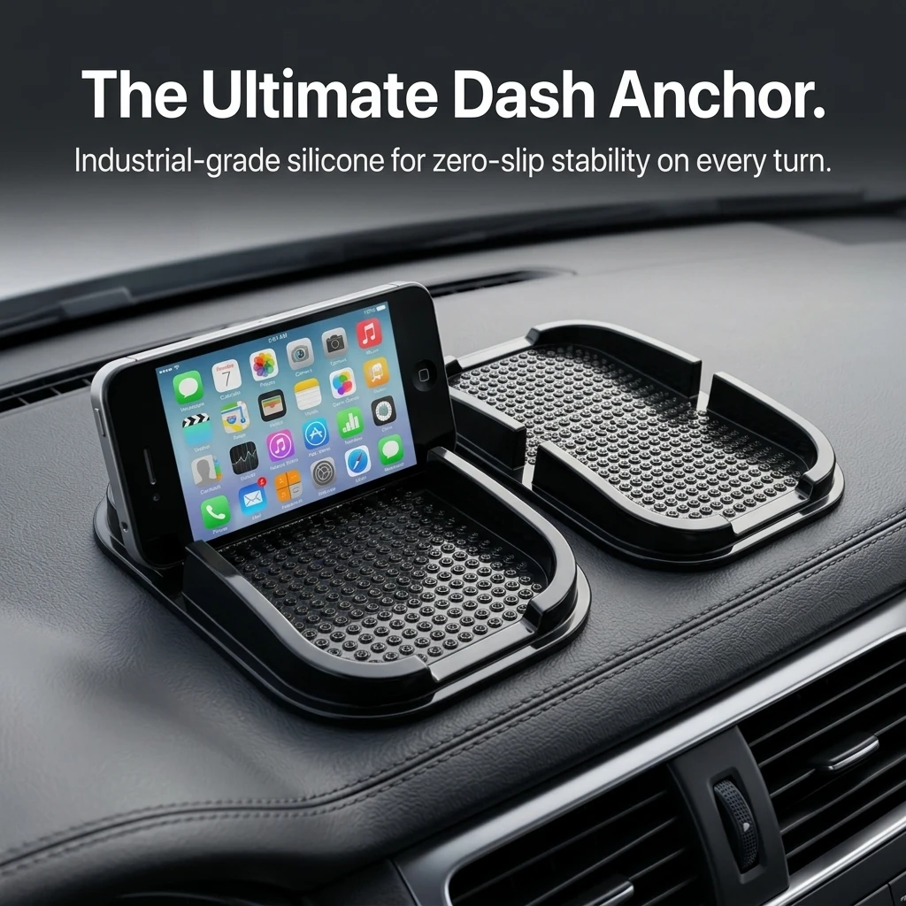 Universal Car Dashboard Anti‑Slip Mat Multifunctional Phone GPS Holder Pad Auto Interior Storage Organizer Car Interior Accessor