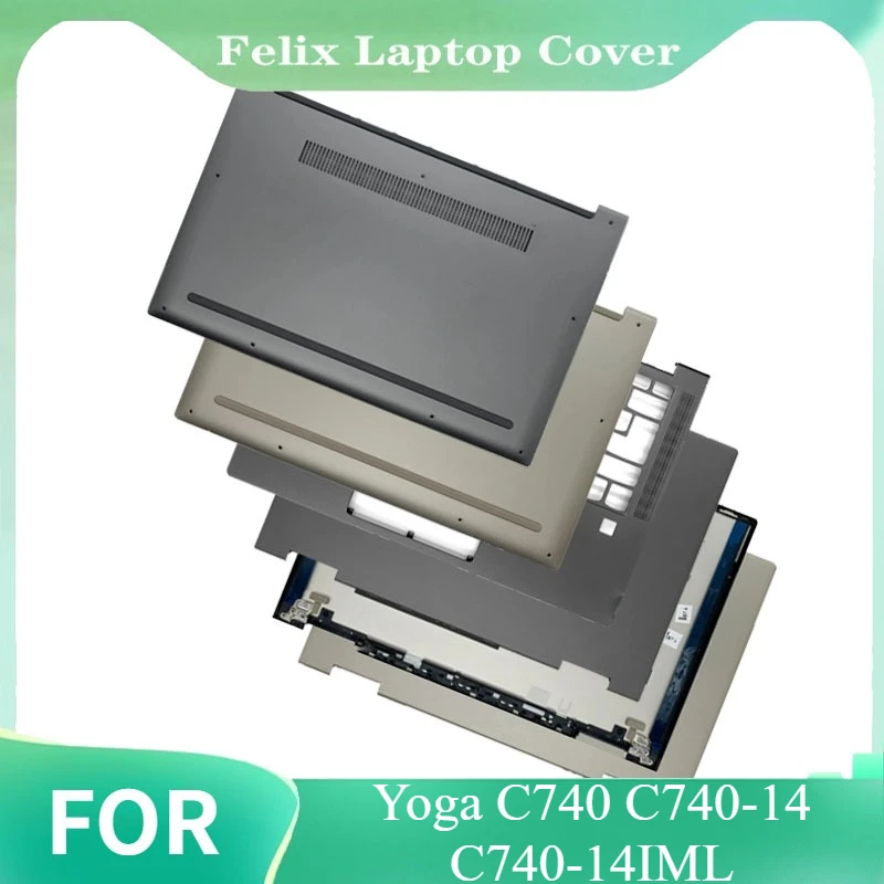 

НОВЫЙ корпус ноутбука с ЖК-дисплеем/задняя крышка/для йоги C740 C740-14 C740-14IML передняя панель/нижняя часть корпуса