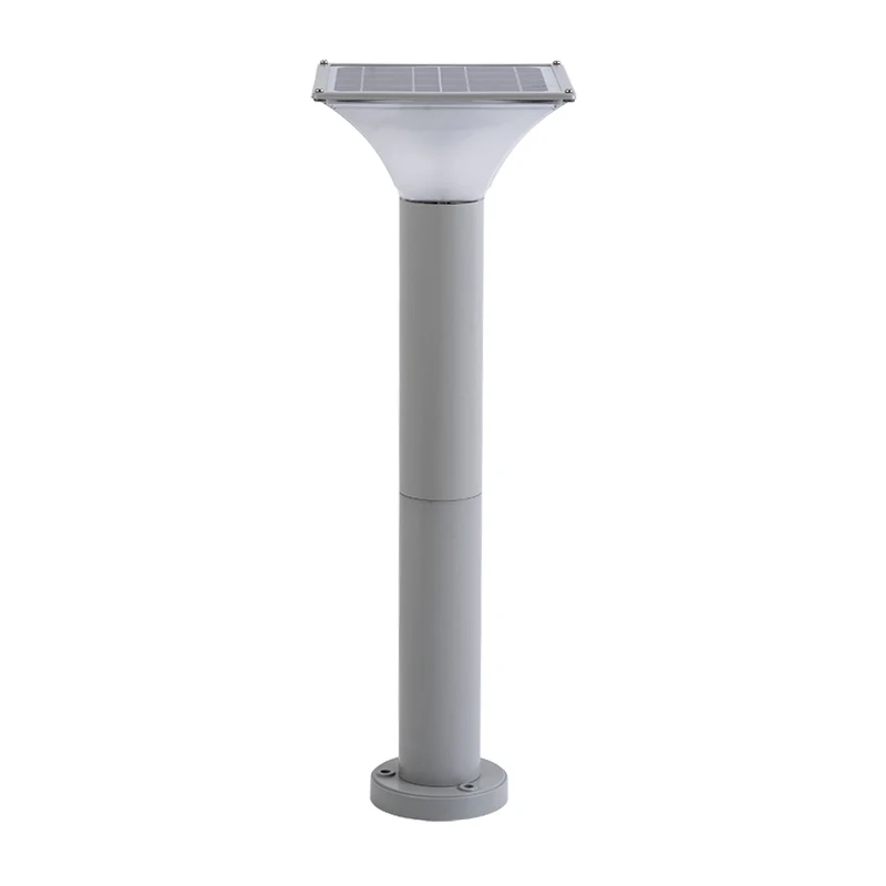 Luz led Solar impermeable IP65 para exteriores, luz cuadrada para jardín, parque, patio, accesorio de aluminio, lámpara de césped, iluminación moderna para Villa