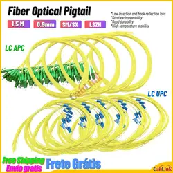 Fiber Optical Pigtail LC APC/UPC Simplex 9/125 1.5M Single Mode Fiber Optic Pigtail 0.9Mm LSZH