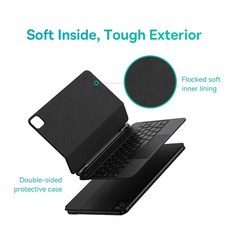 Baseus Bluetooth Wireless Keyboard Case for iPad Pro Magnet Keyboard For iPad Air 5 4 Case Tablet Folding Keyboard With Trackpad