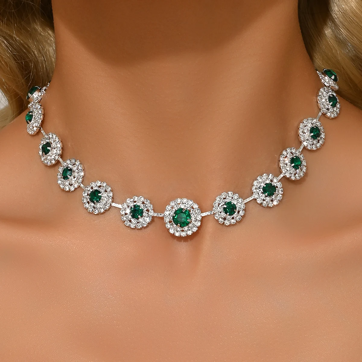 1PC Women's Fashion Geometric Circular Design Necklace Jewelry Suitable for Date, Party, Festival Gifts-2173