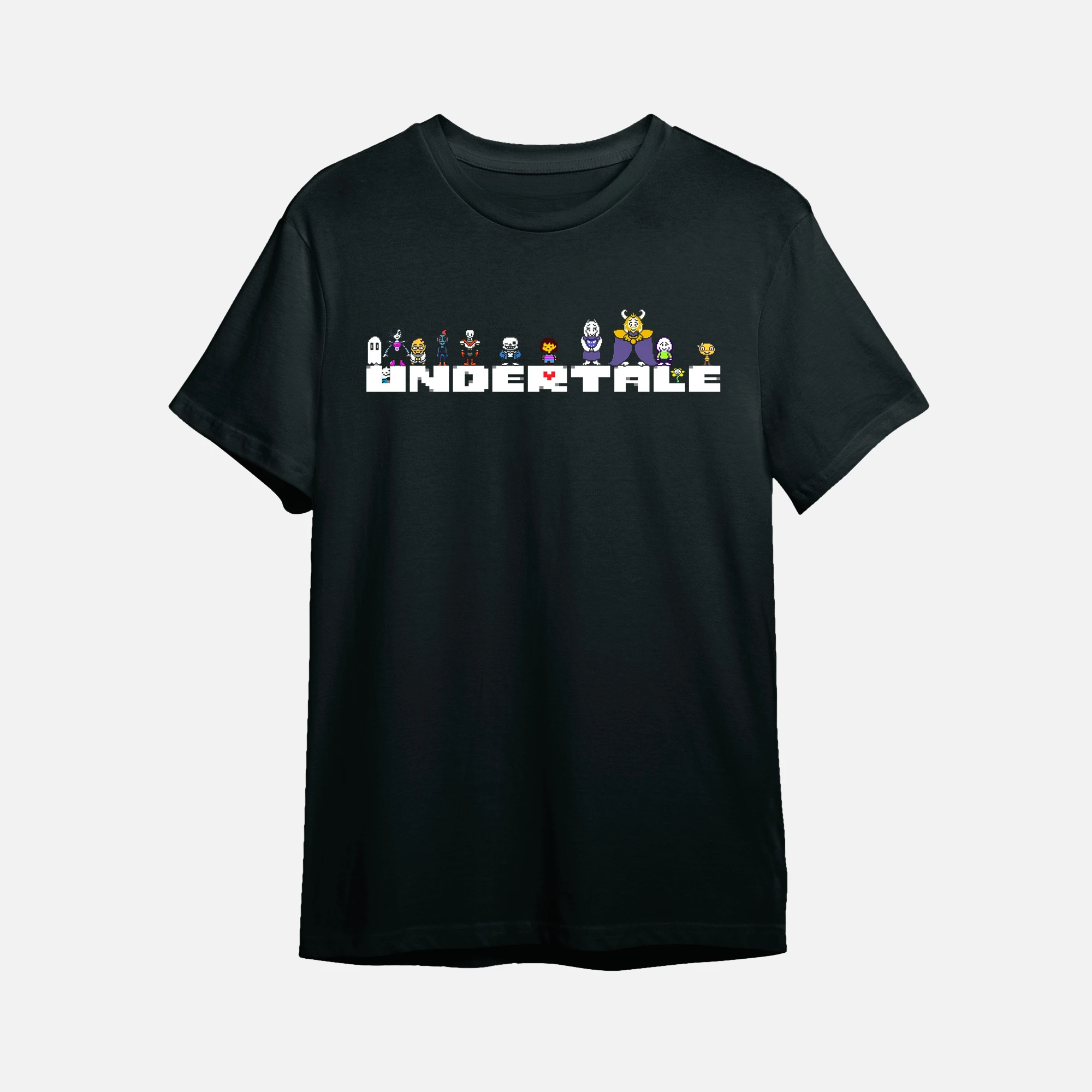Undertale - Corazones - Polera Camiseta de gran tamaño Unisex de alta calidad Parejas Ropa de calle clásica Moda Algodón suave Y2k Mangas cortas