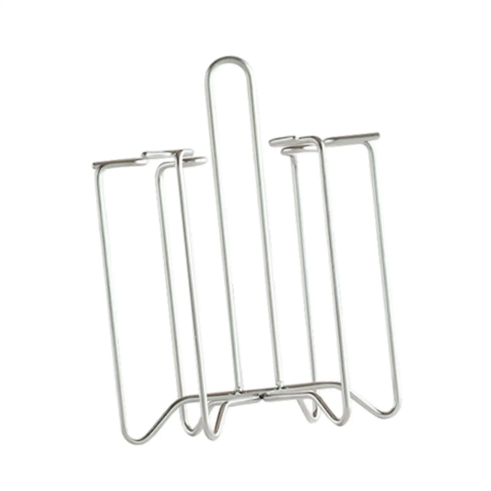 Glass Bottle Holder Non Slip Easy to Clean with 6 Hooks Drainer Holder Rack Cup Mug Organizer for Glasses Tea Cups Kitchen Mugs