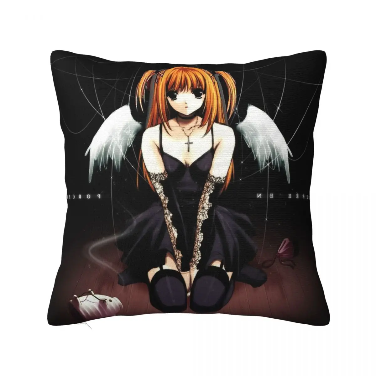 Death Note Shinigami Pillowcase Polyester Cushion Cover Decor Anime Misa Amane Throw Pillow Case Cover Home Dropshipping 18'