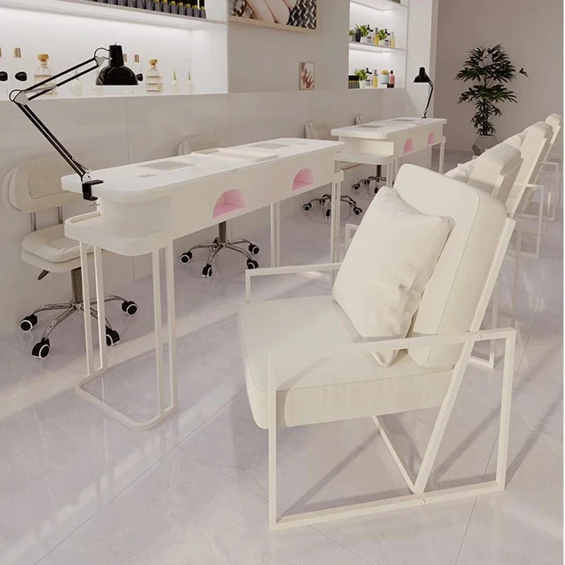 Marble Tables Nail Manicure Table Gel Nails Makeup Organizer Chair Salon Furniture Desk Beauty Tech Manicure Tafel Rest Knife