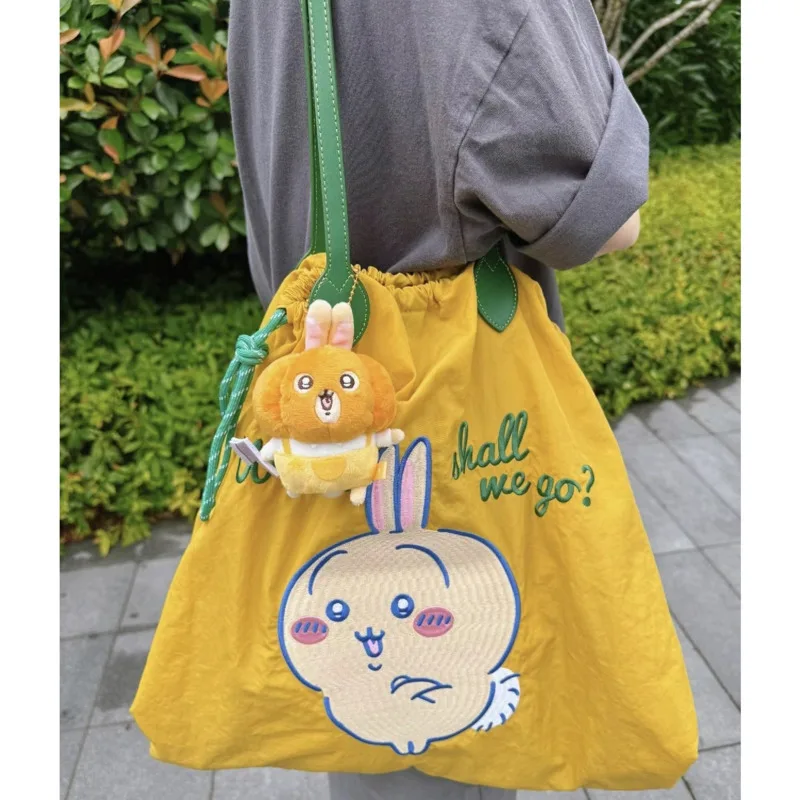 

Miniso Kawaii шнурок японские сумки через плечо вышитый мультяшный принт вместительная сумка повседневная сумка для шоппинга для женщин