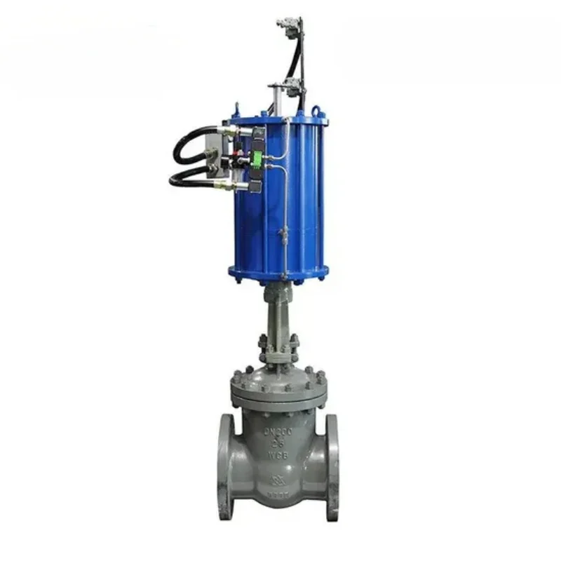 Electric Linear Pneumatic Gate Valves for Water Air Oil-High Temperature Flow Control Industrial Valve