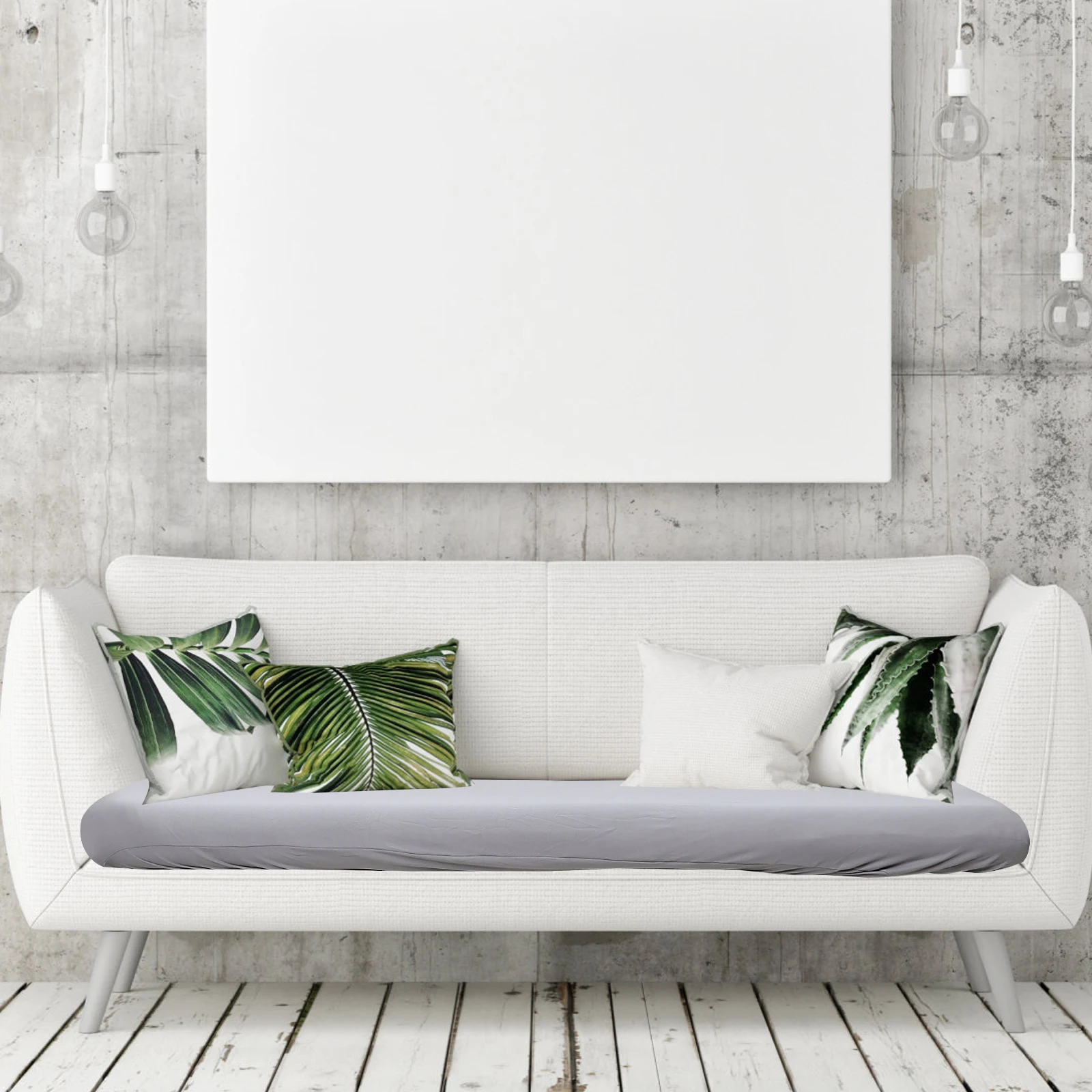 

1pc Elastic Sofa Cushion Cover For Couch Covers Sofas Polyester Non Slip Pet Resistant Home Seat