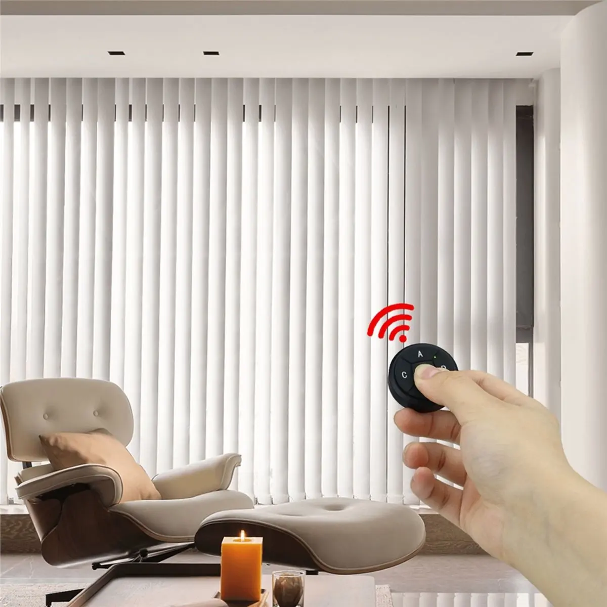 Dynamic 5-Key LED Light Switch Wireless Remote Control 5CH Wall Paste Button for Electric Curtains Fans Wireless Control 315MHz