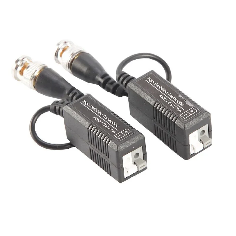 AHD TVI CVI السلبي الملتوية زوج فيديو Balun UTP CAT5 CAT6 جهاز الإرسال والاستقبال 1080P 300M لنظام كاميرا CCTV DVR