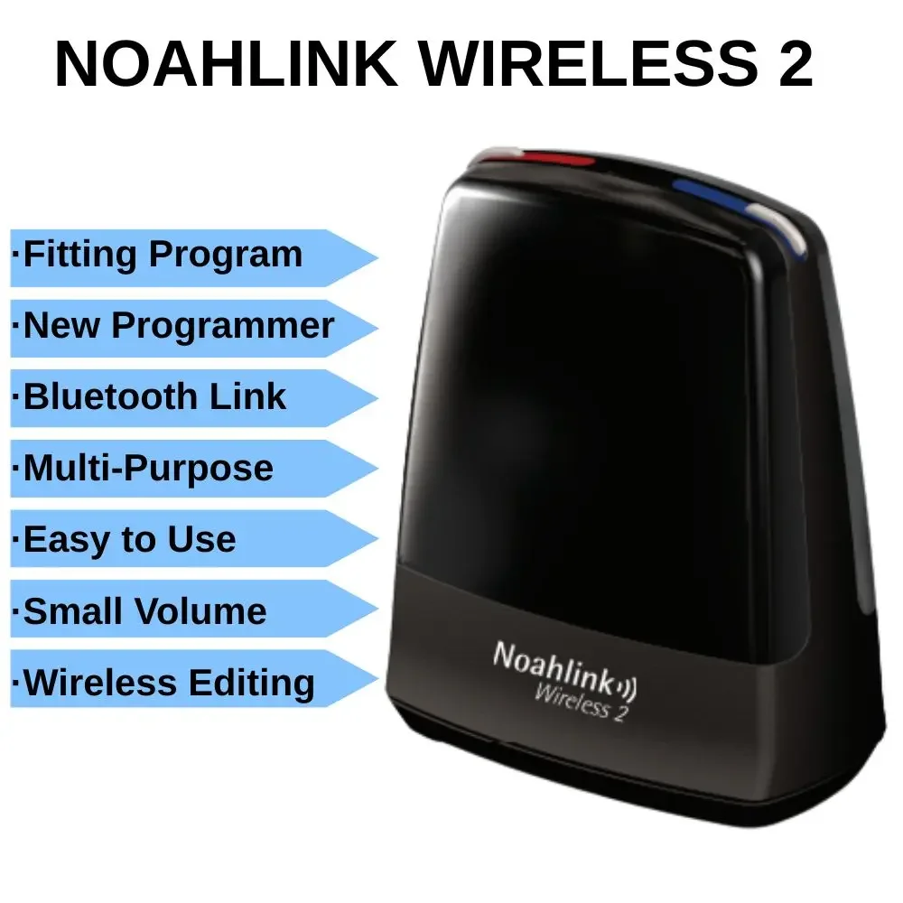 New Noahlink Wireless 2 Bluetooth Digital Programmer | Professional Programming Box for Hearing & Auditory Devices