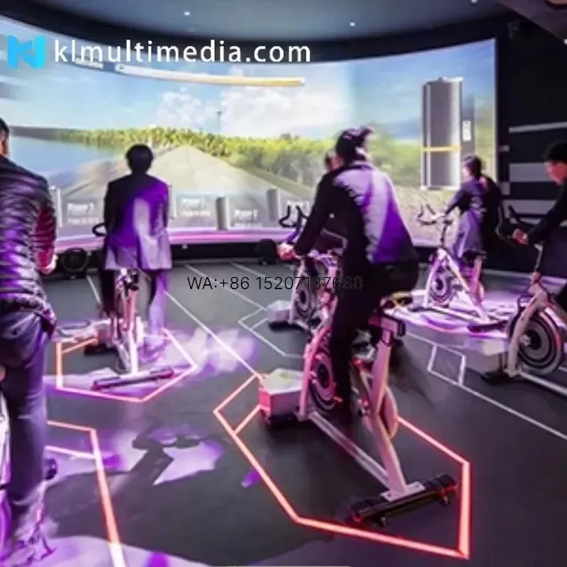 Wmwmnu for Virtual Reality Ride Cycling Simulator Amusement Park Simulation Exercise Bike Racing Fitness Kids Bicycle Motion